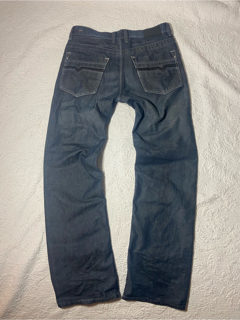 Dark Wash Men’s Jeans - Classic Straight Fit Diesel y2k jeans size 34